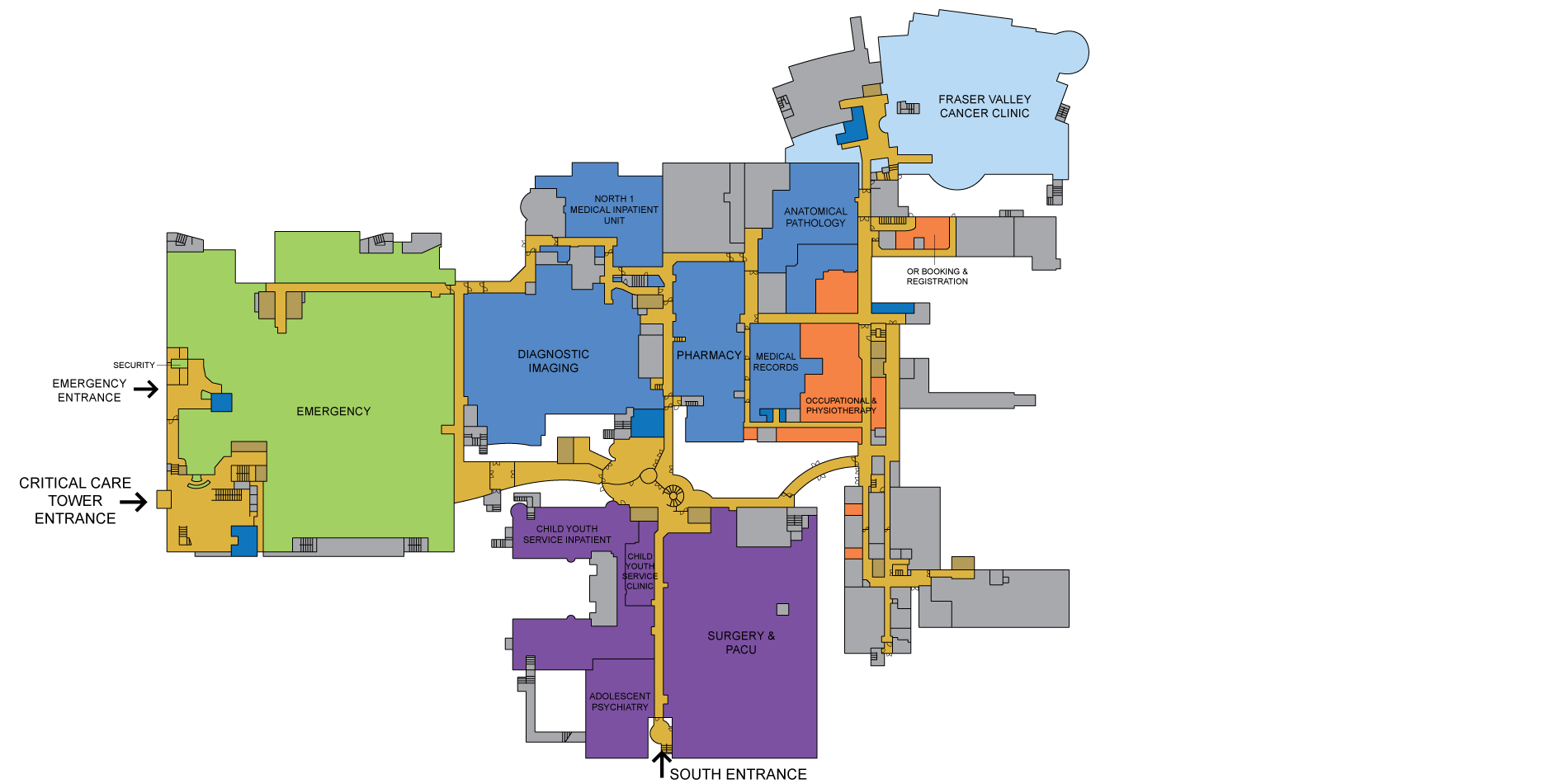 Surrey memorial hospital interactive map